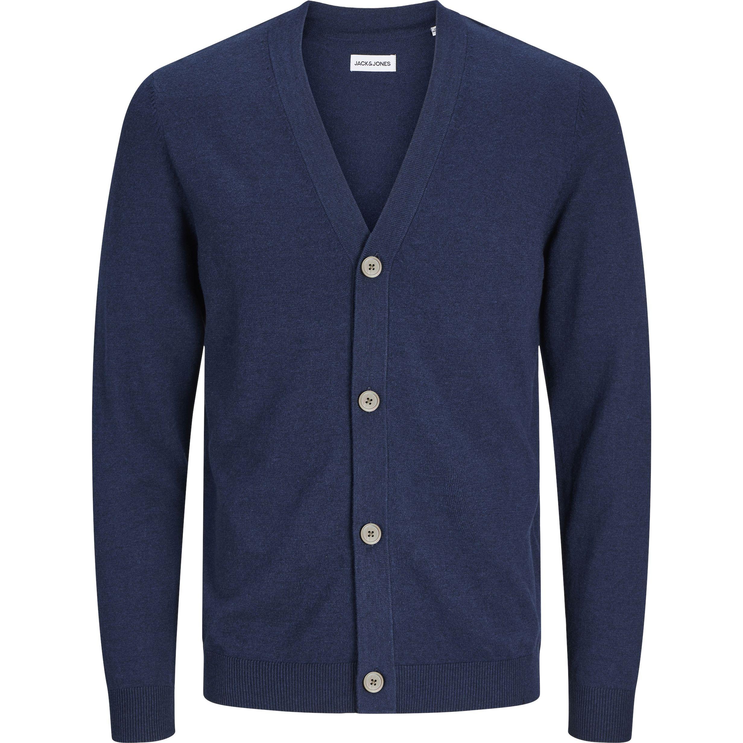 Kardiganas vyrams, Mėlyna, Emil knit button cardigan