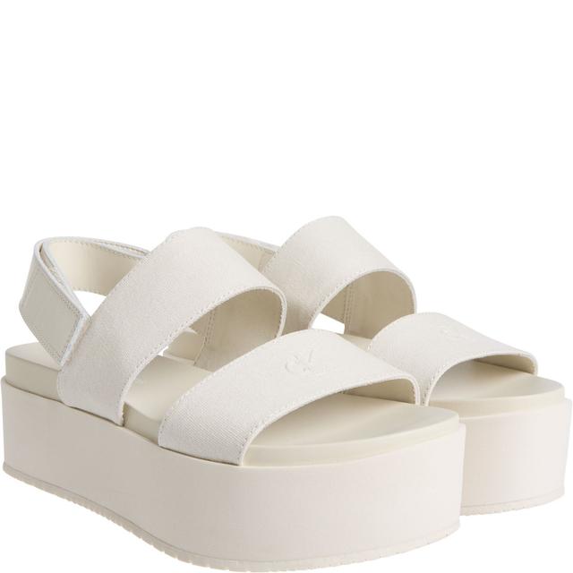 Basutės moterims, Smėlio, Flatform sandal