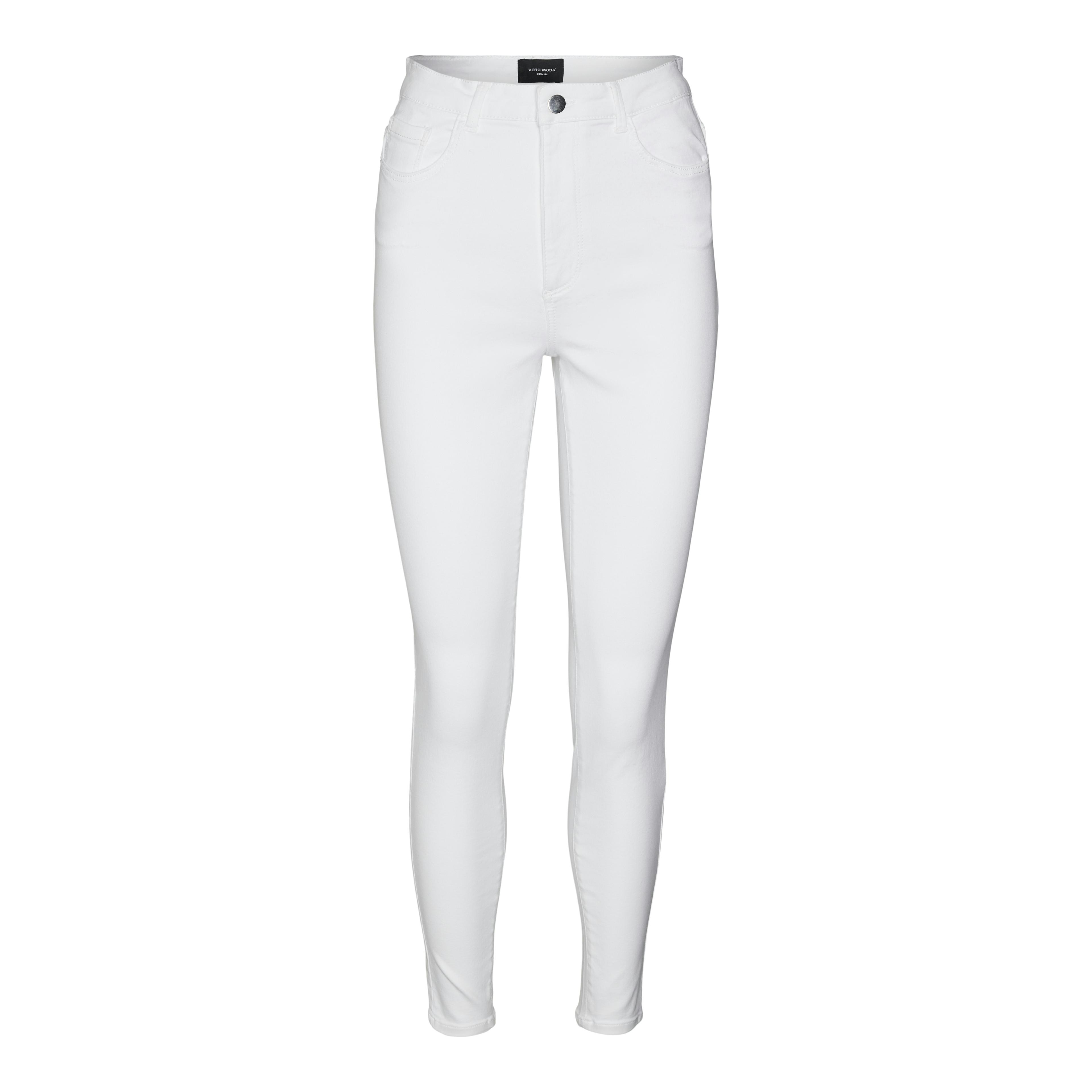 Aptempti džinsai moterims, Balta, VMSOPHIA HW SKINNY J