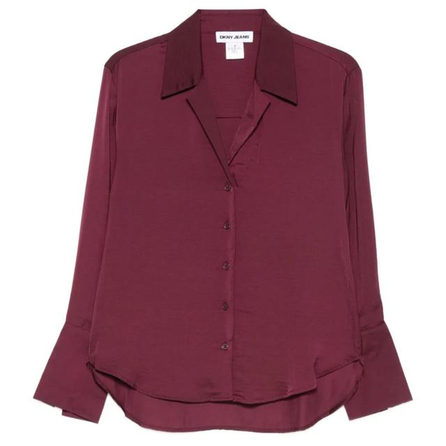 Marškiniai ilgomis rankovėmis moterims, Mėlyna, Button front long sl