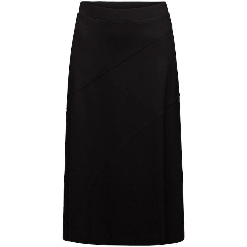 Midi sijonas moterims, Juoda, F_punti dress s