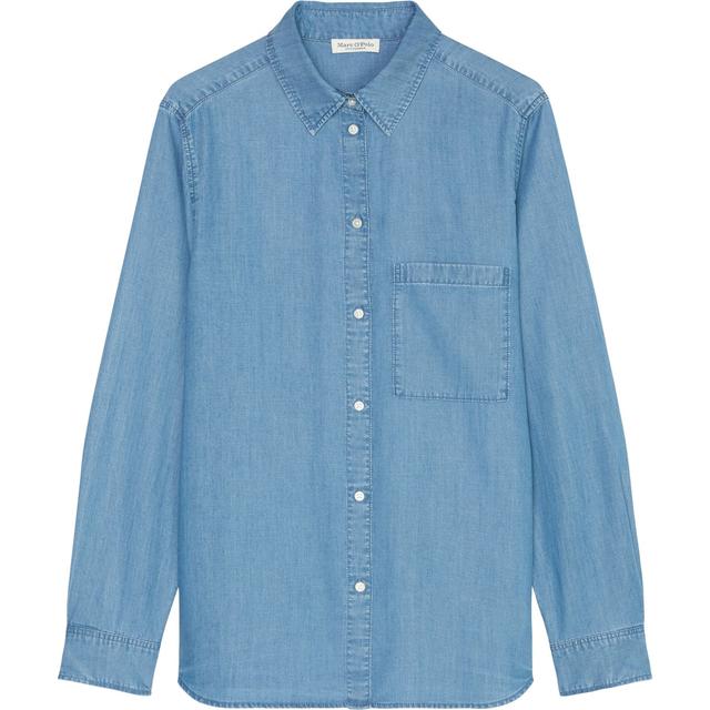 Marškiniai ilgomis rankovėmis moterims, Mėlyna, Shirts lon M00099342015