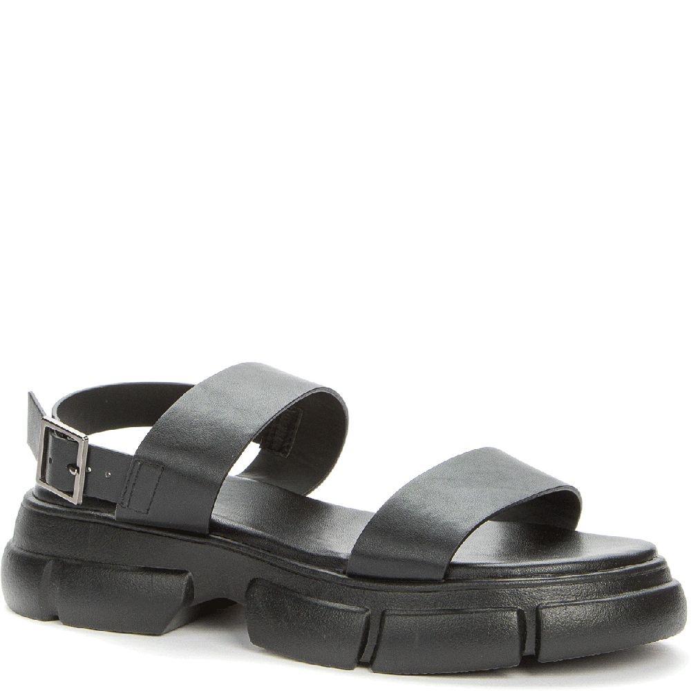 Basutės moterims, Juoda, SANDALS