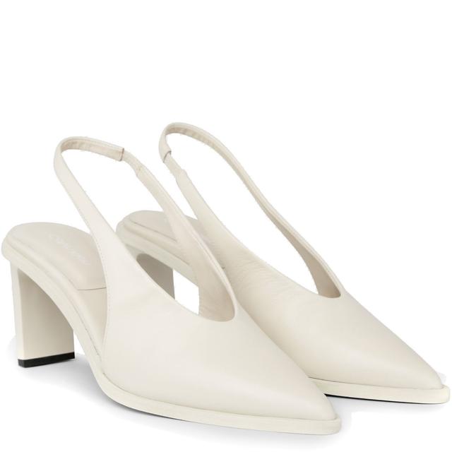 Aukštakulniai moterims, Smėlio, Heel slingback pump 70