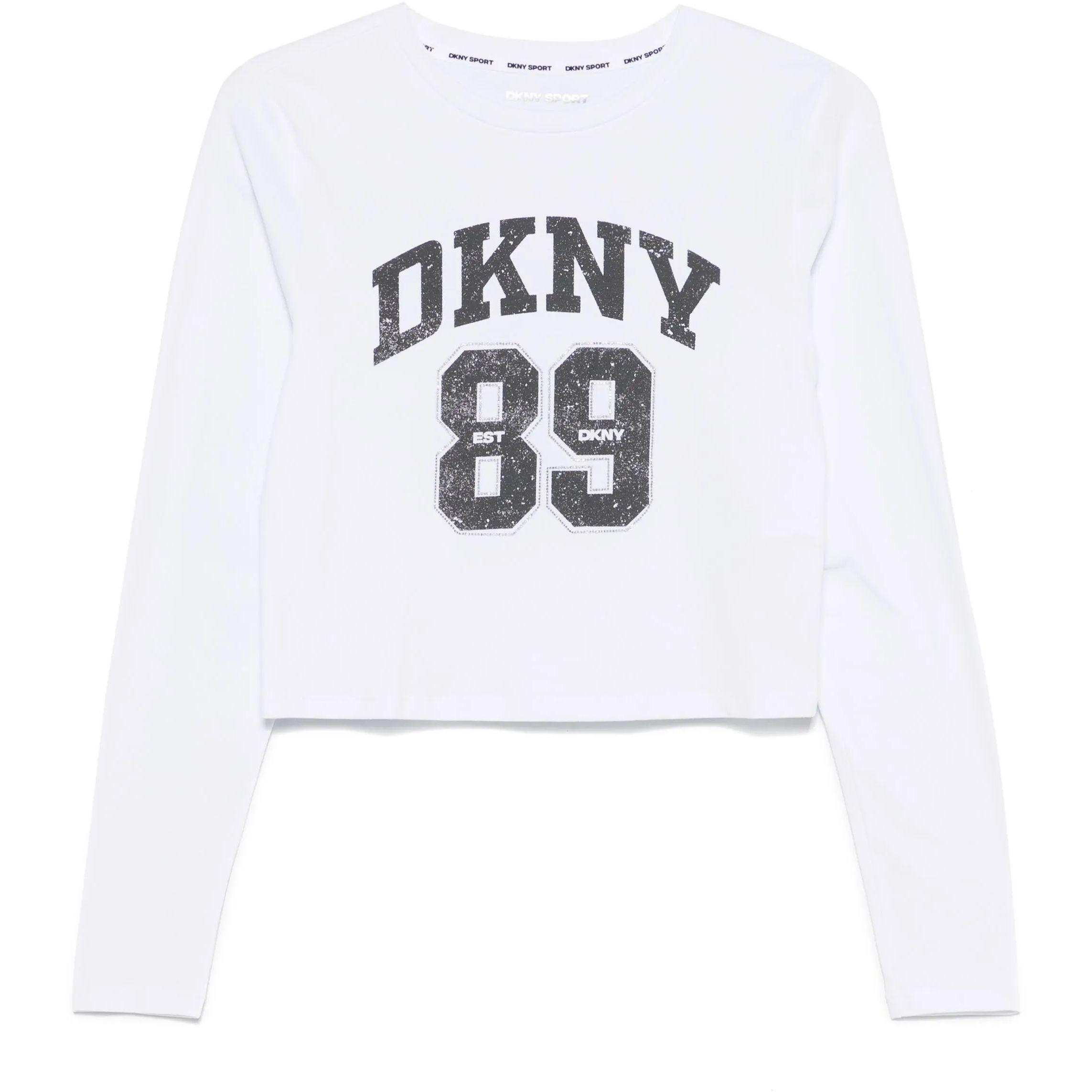 Marškinėliai trump. rankovėmis moterims, Balta, 1989 dkny t-shirts