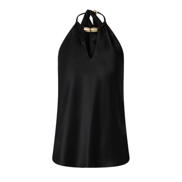 Palaidinės moterims, Juoda, Open-back top