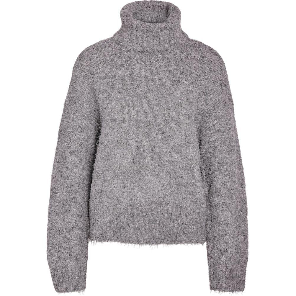 Megztinis su kaklu moterims, Pilka, Sutton roll neck knit