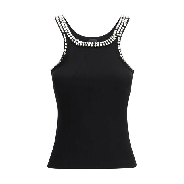 Marškiniai be rankovių moterims, Juoda, Coriandoli top tank