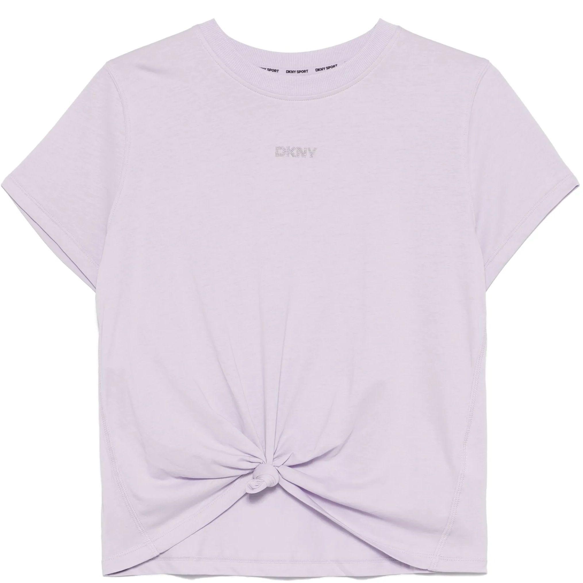 Marškinėliai trump. rankovėmis moterims, Violetinė, Dkny t-shirt