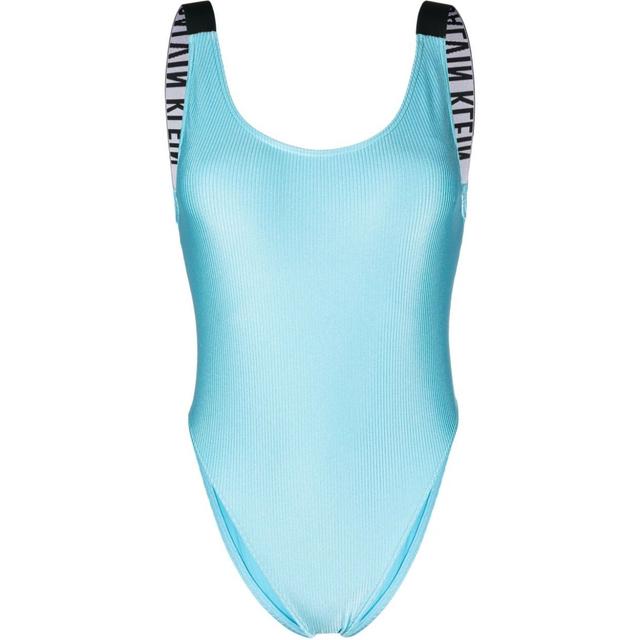 Maudymosi kostiumėlis moterims, Mėlyna, Scoop Back