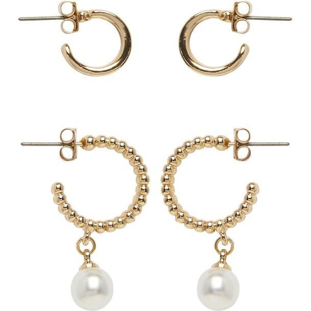 Auskarai moterims, Geltona, PCMENI 2-PACK EARRING