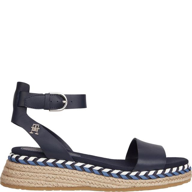 Basutės moterims, Mėlyna, Low wedge sandal