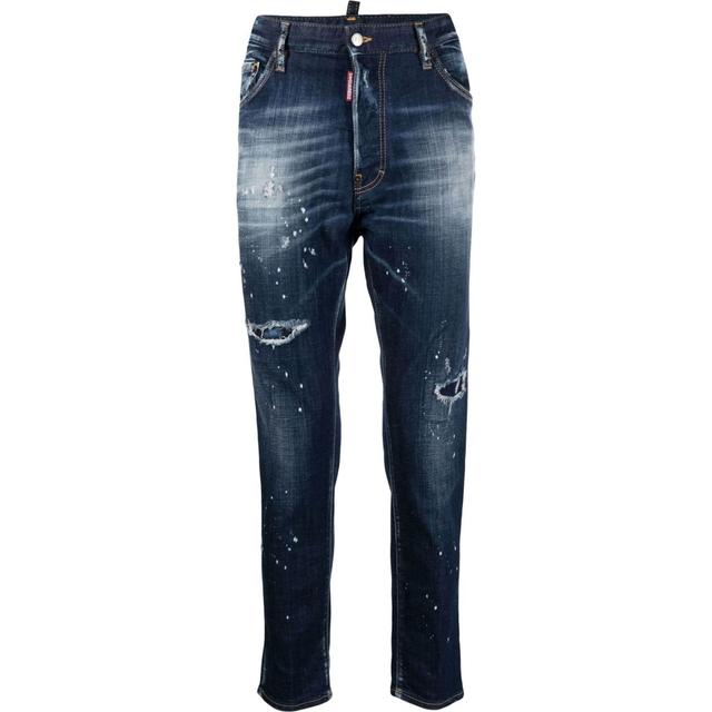 Aptempti džinsai vyrams, Mėlyna, Pants 5 pockets