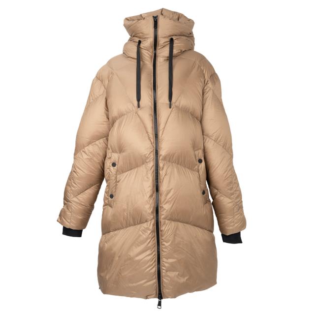 Pūkinė striukė moterims, Smėlio, Jackets