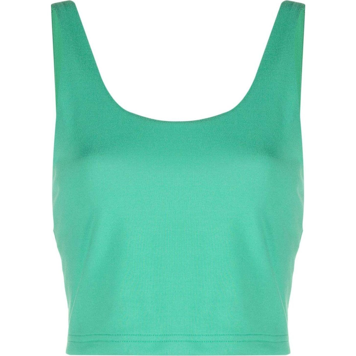 Marškiniai be rankovių moterims, Žalia, Tank sleeves top