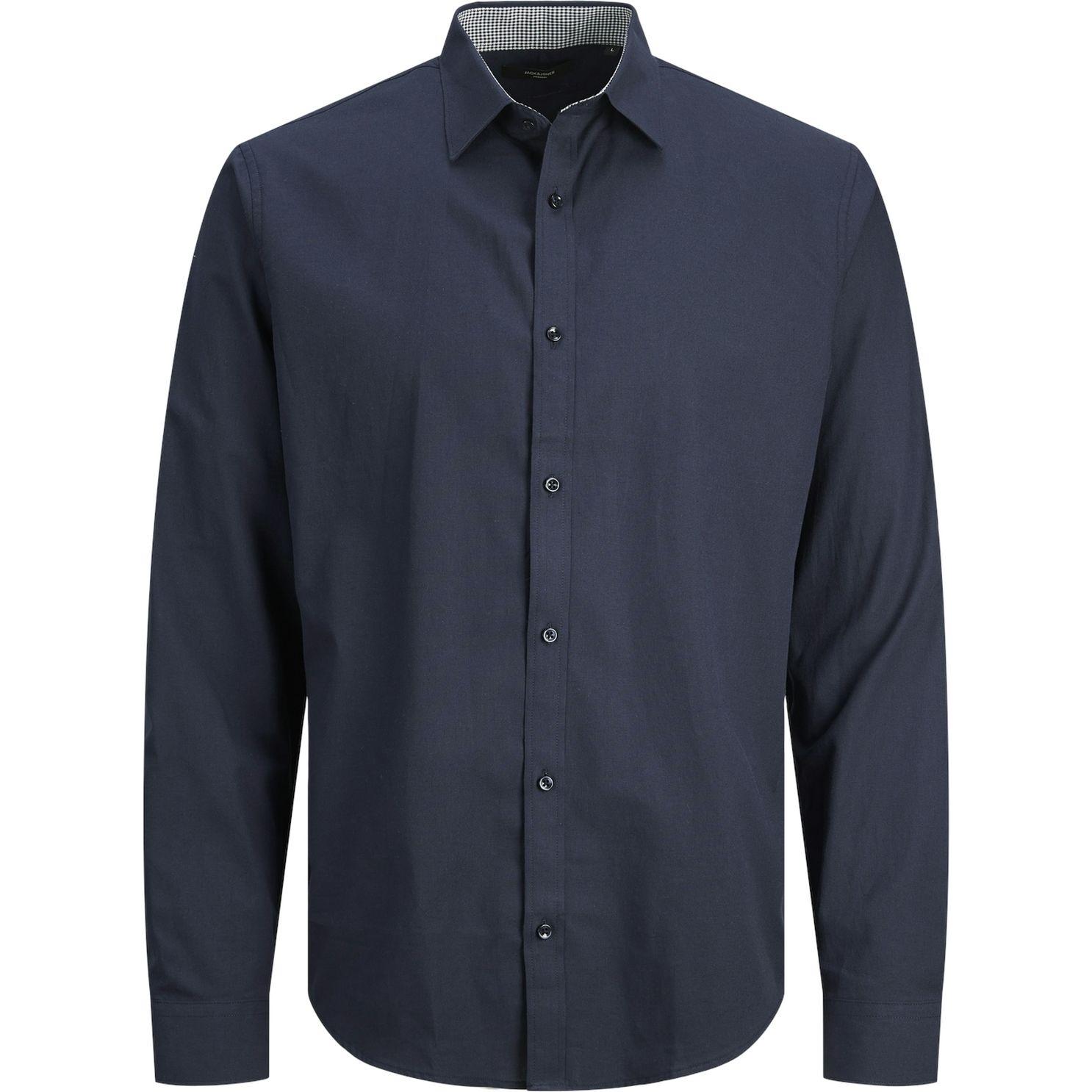 Marškiniai vyrams, Mėlyna, JPRBLABELFAST SHIRT L/