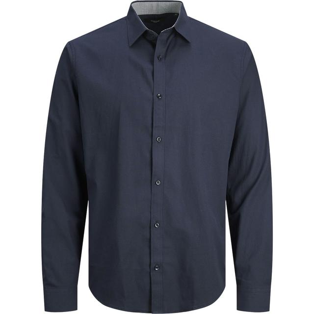 Marškiniai vyrams, Mėlyna, JPRBLABELFAST SHIRT L/