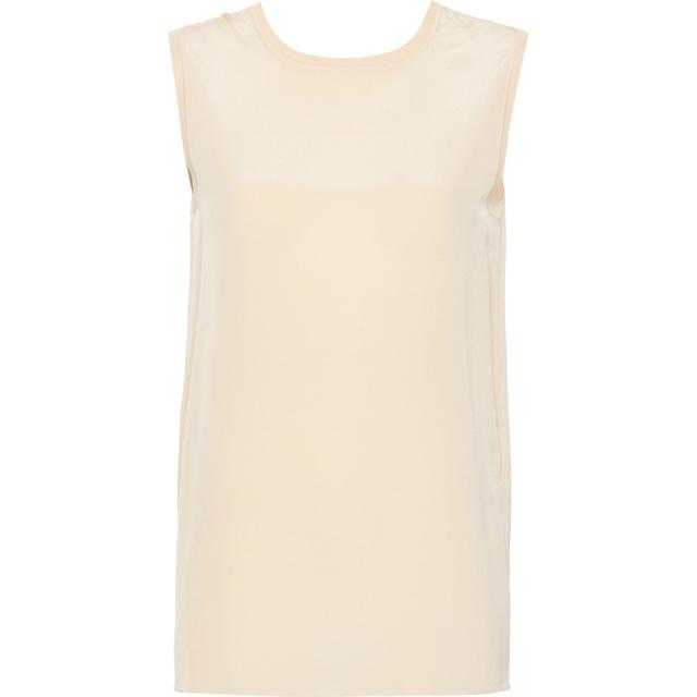 Marškiniai be rankovių moterims, Smėlio, Bley blouse crepe de soie