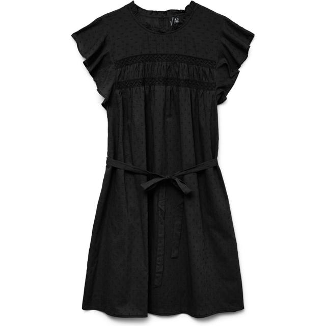 Mini suknelė moterims, Juoda, Trine sl short lace dress
