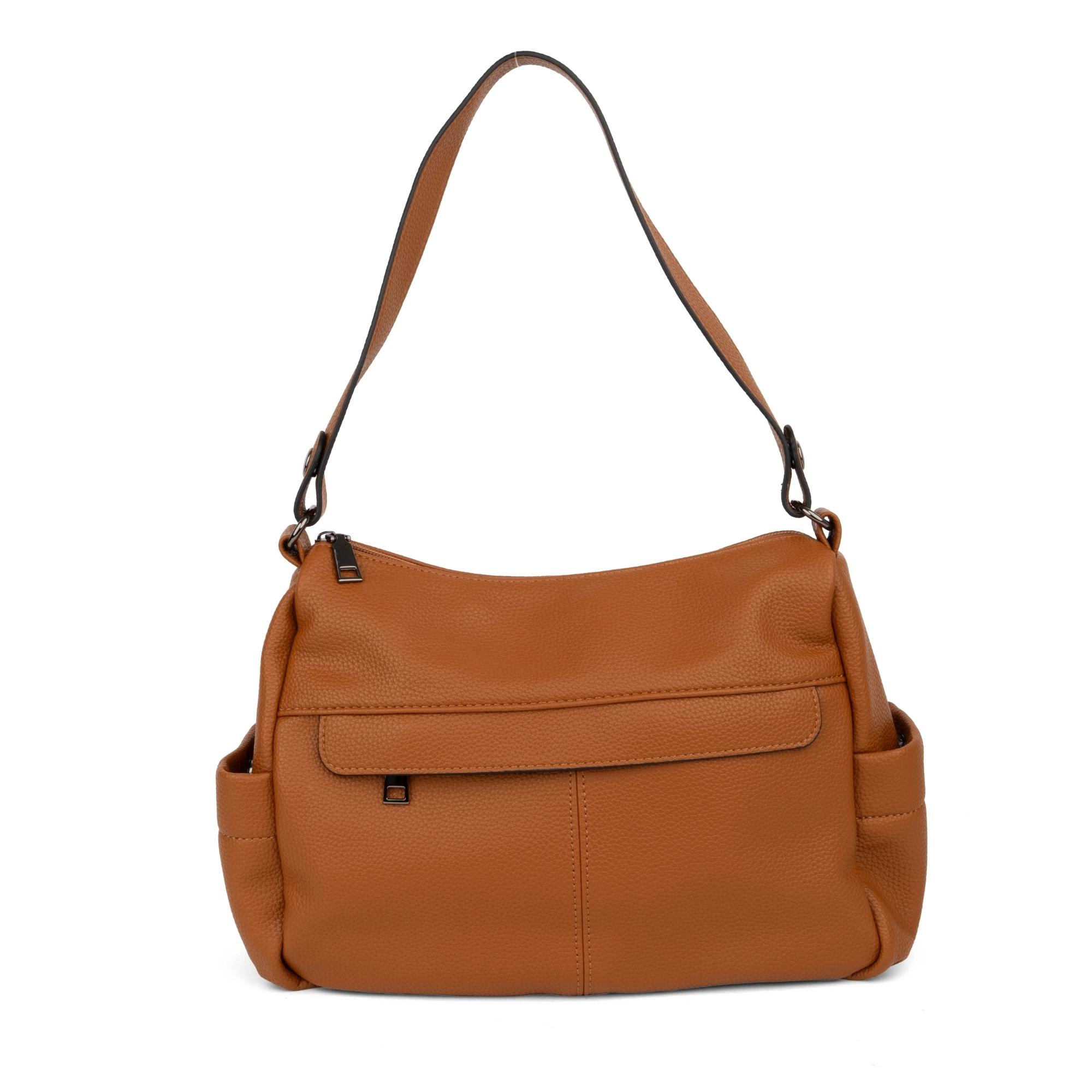 Rankinė per petį moterims, Ruda, Shoulder bag
