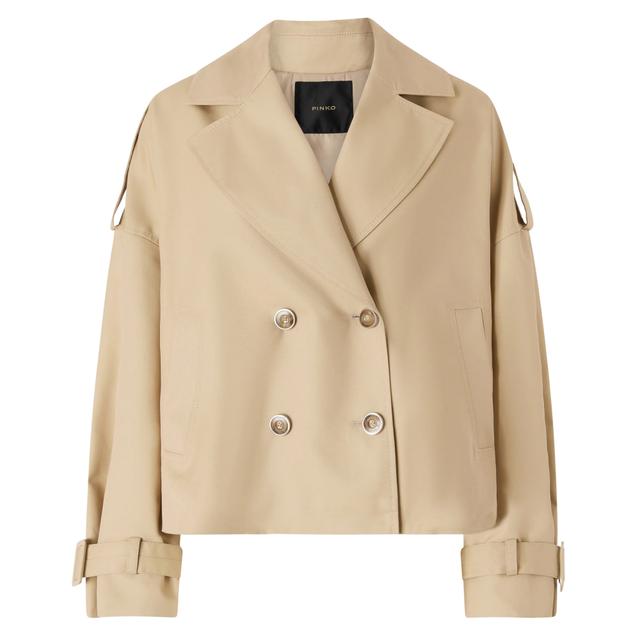Lengvas paltas moterims, Smėlio, Triscia trench gabardina