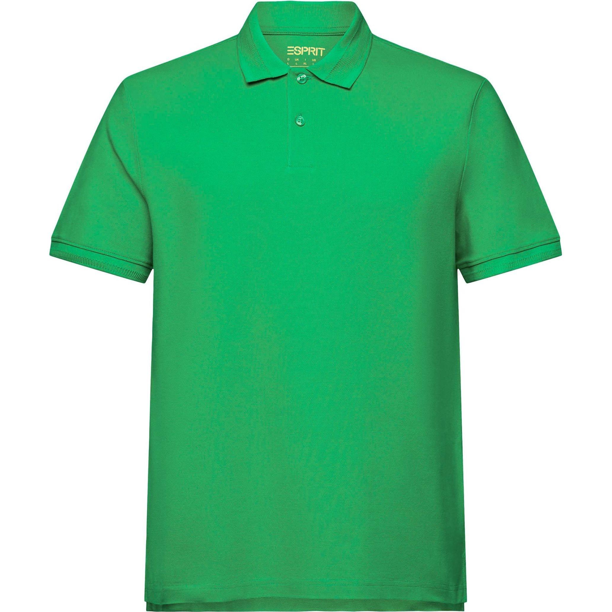Polo marškiniai ilgos rank. vyrams, Žalia, Cotton Pique Polo Shirt