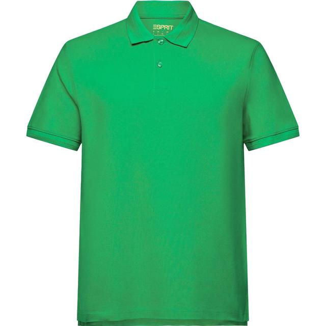 Polo marškiniai ilgos rank. vyrams, Žalia, Cotton Pique Polo Shirt