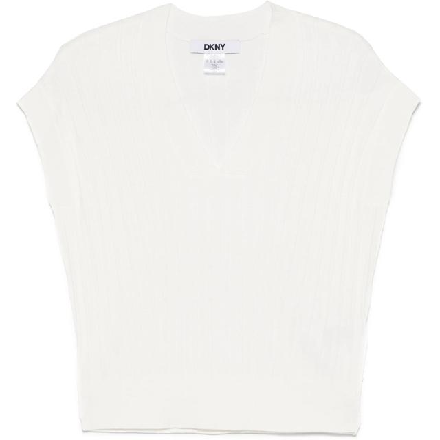 Megztinis moterims, Smėlio, S/l rib v neck swtr