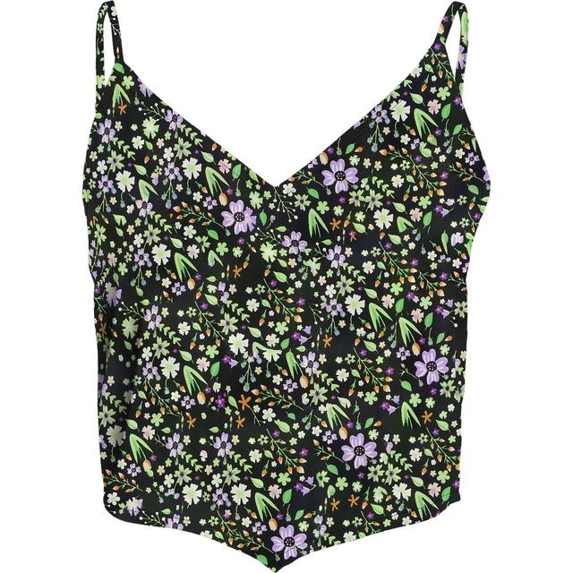 Palaidinės moterims, Juoda, NMRUE SINGLET CROP TO