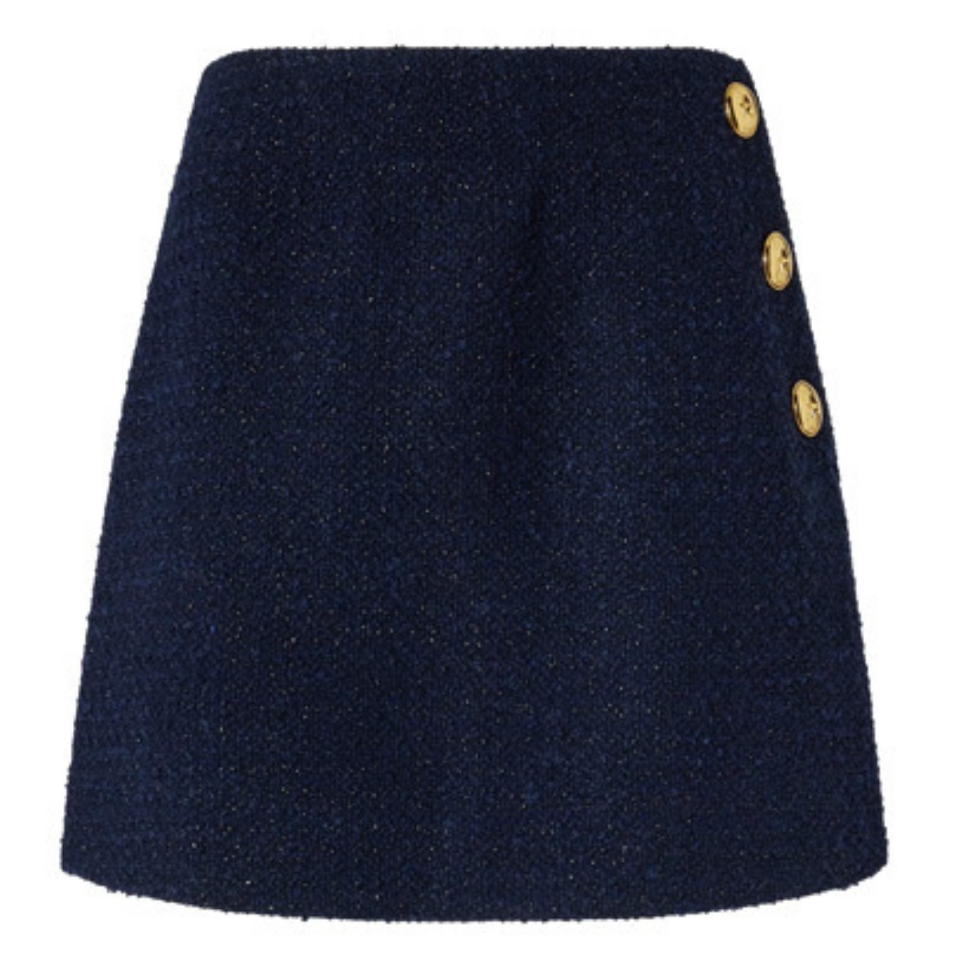 Mini sijonas moterims, Mėlyna, Flan skirt
