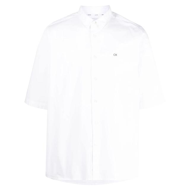 Marškiniai trump. rankovėmis vyrams, Balta, CASUAL SHIRT