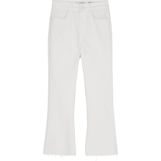 Platėjantys džinsai moterims, Balta