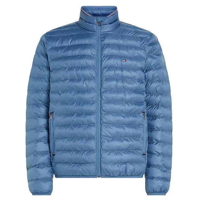 Pūkinė striukė vyrams, Mėlyna, Packable recycled jacket