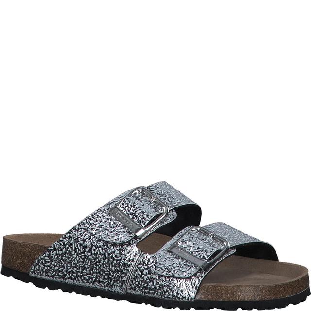 Šlepetės moterims, Sidabrinė, SLIPPERS