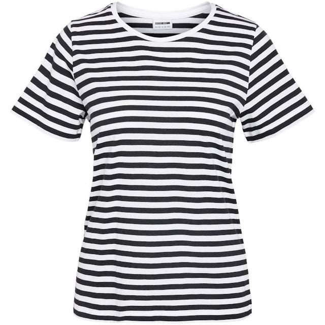 Marškinėliai moterims, Balta, Nmstripe t-shirts