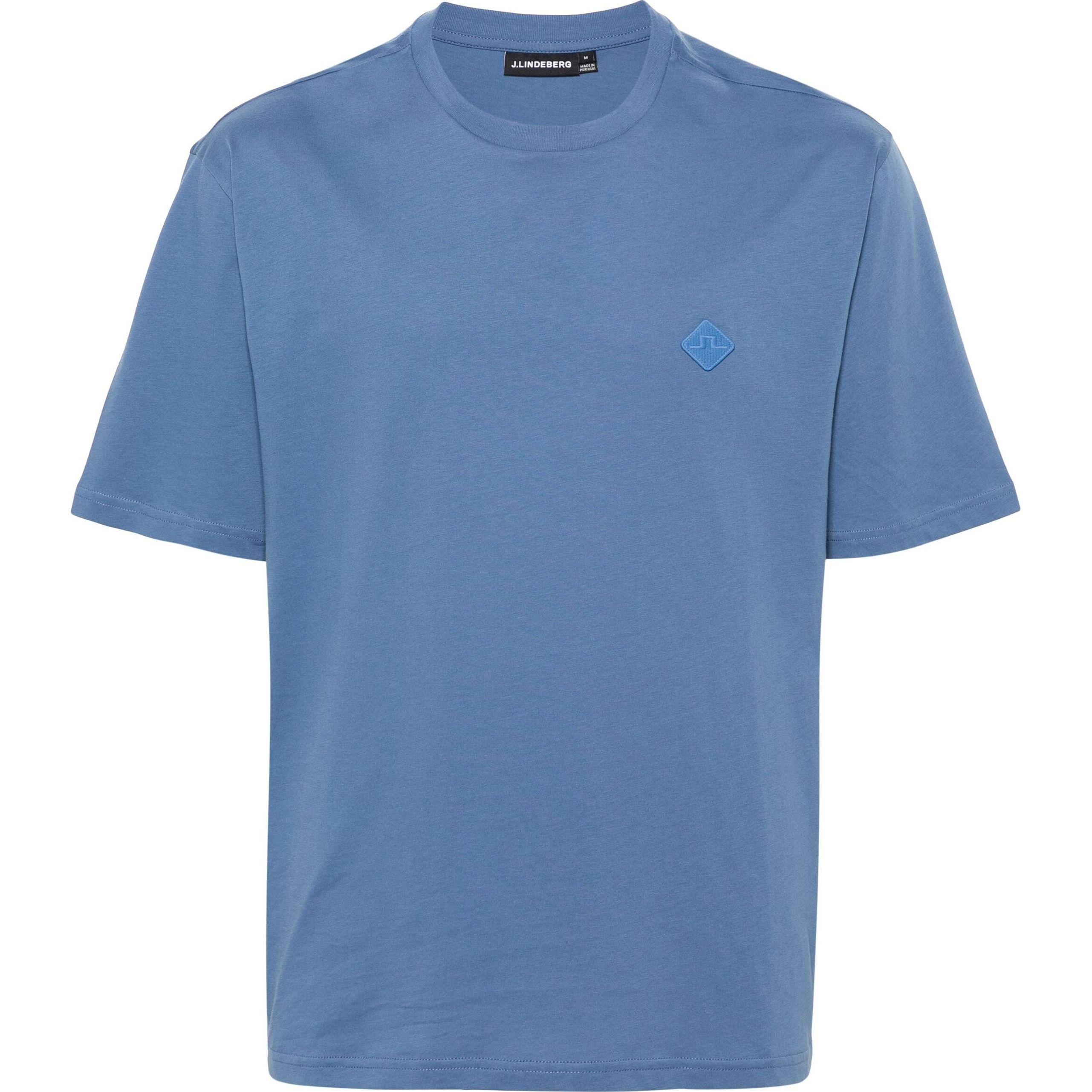 Marškinėliai trump. rankovėmis vyrams, Mėlyna, Hale logo patch t-shirt