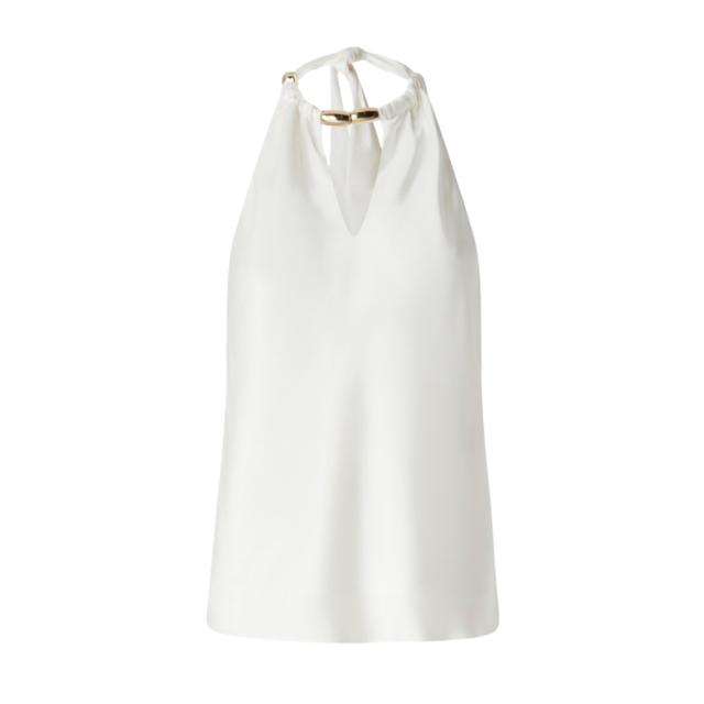 Palaidinės moterims, Balta, Open-back top