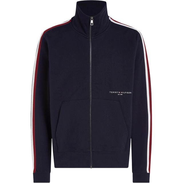 Lengva striukė vyrams, Mėlyna, Global stripe tape zip jacket