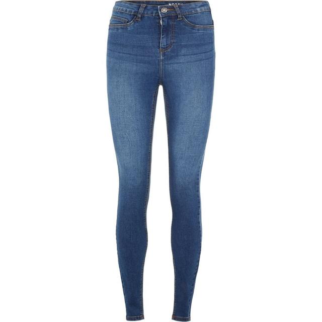 Tiesūs džinsai moterims, Mėlyna, NMCALLIE HW SKINNY BL