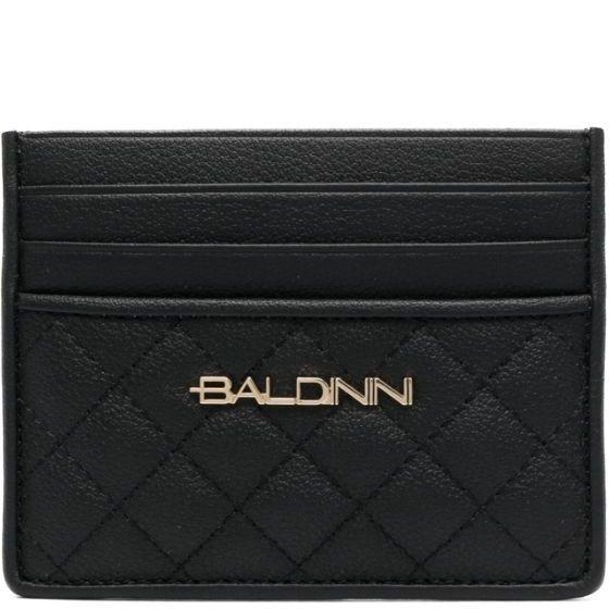 Piniginė moterims, Juoda, Card case quilted wallet