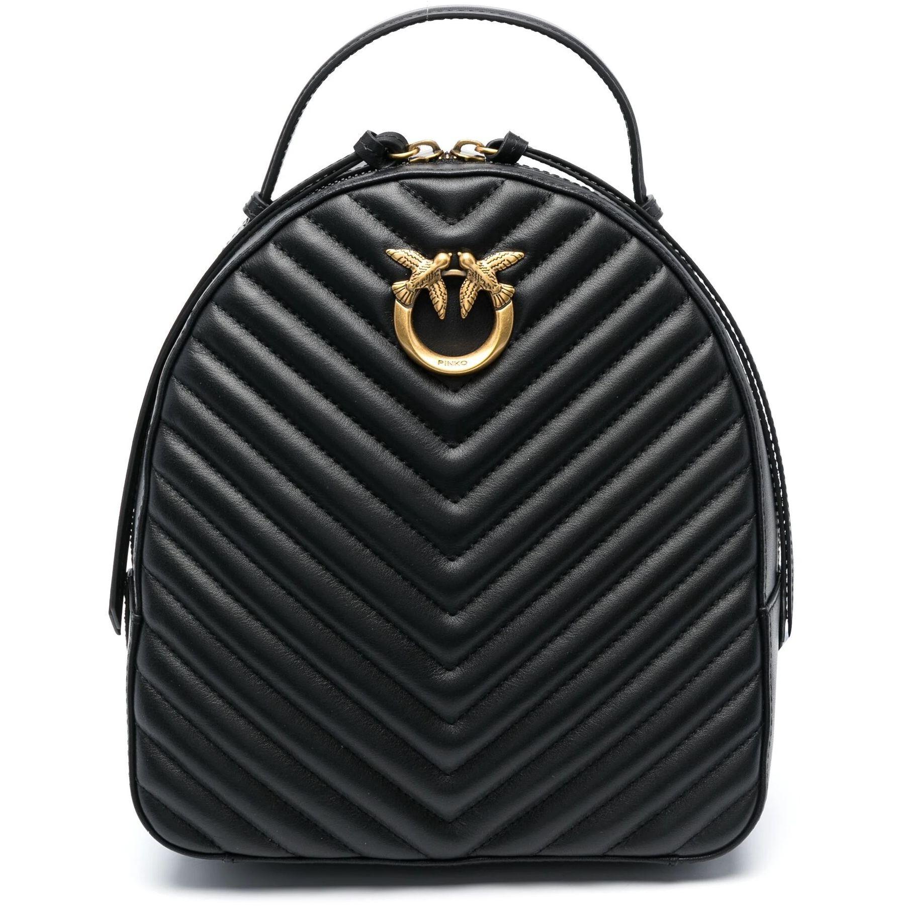 Kuprinė moterims, Juoda, Love click backpack vitello mo