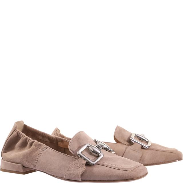 Loaferiai moterims, Smėlio, Amina loafers