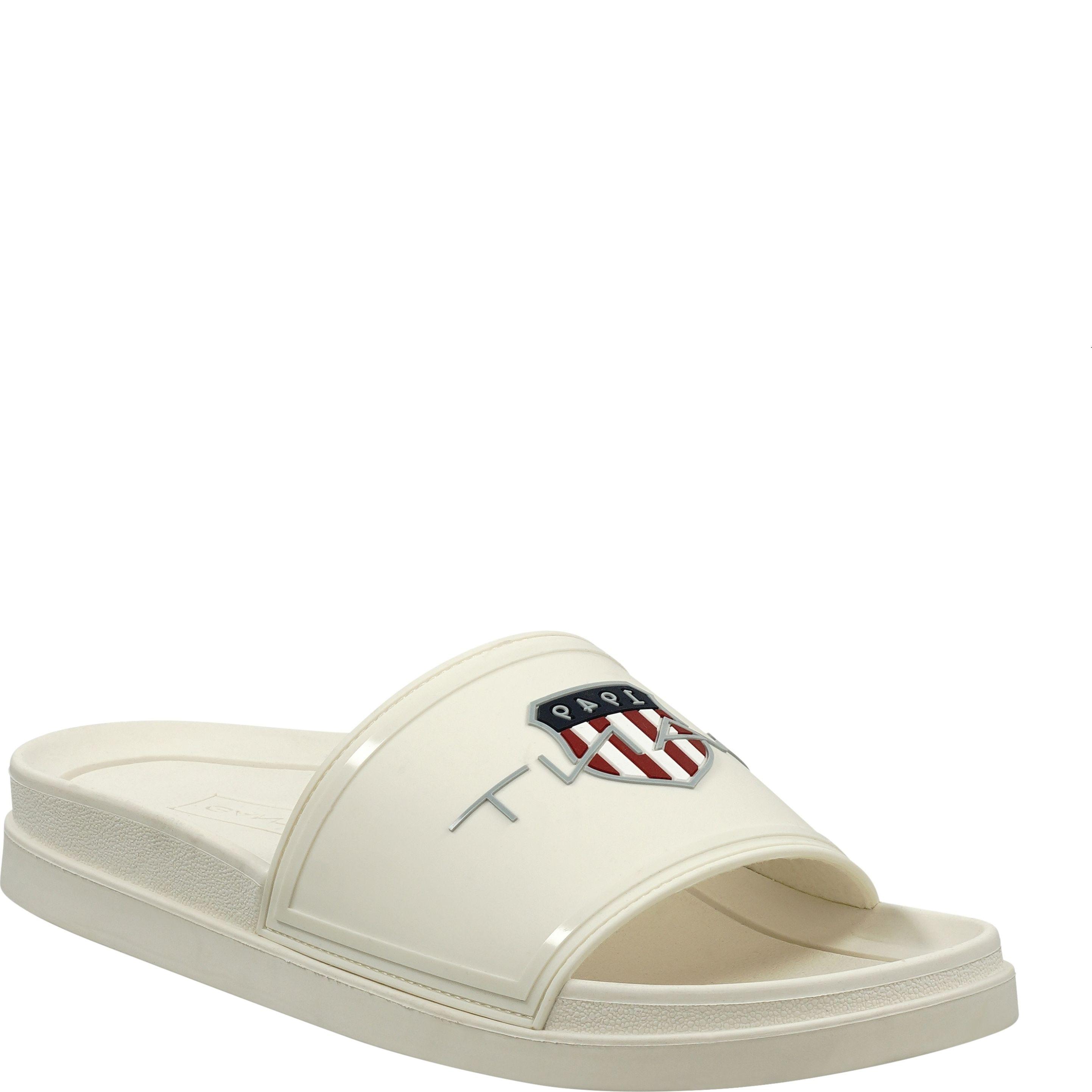 Guminės šlepetės vyrams, Balta, Pierbay slides