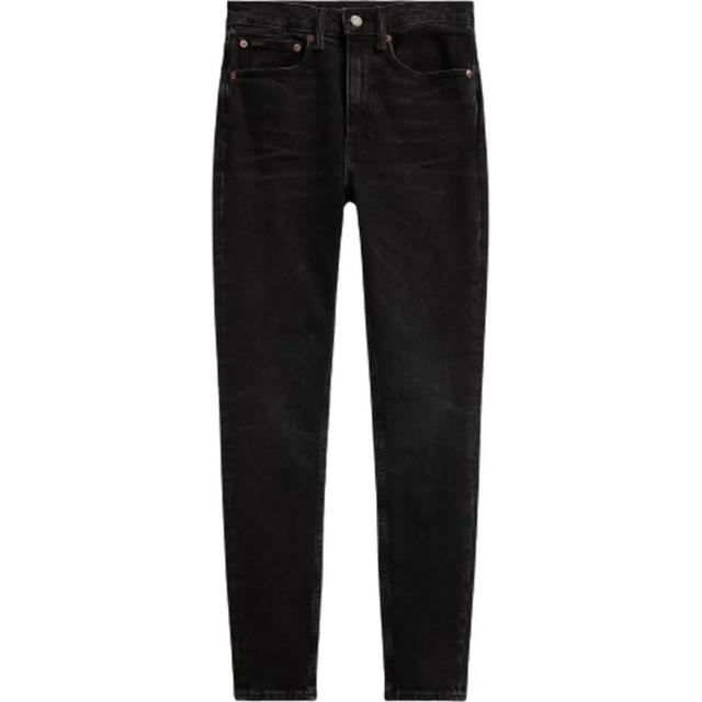 Aptempti džinsai moterims, Mėlyna, High rise skinny ankle