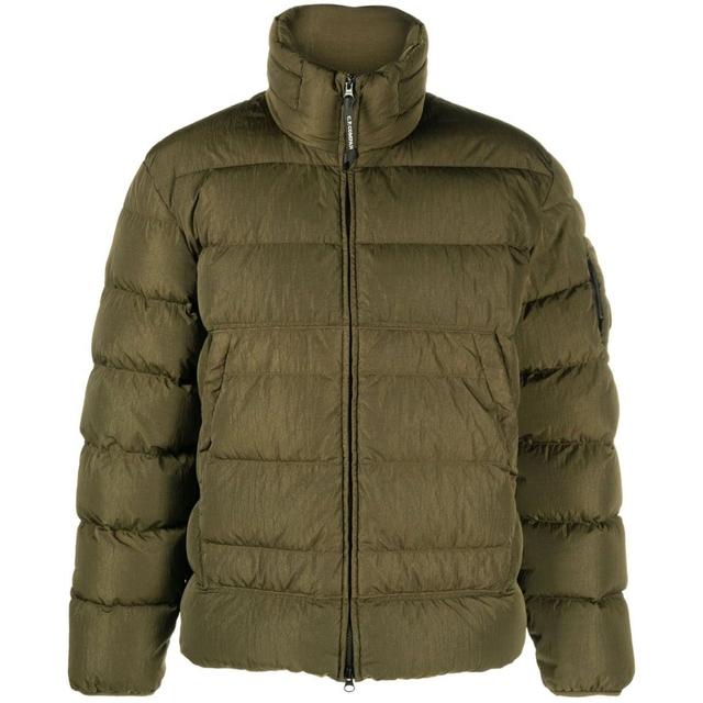 Pūkinė striukė vyrams, Žalia, Medium jacket
