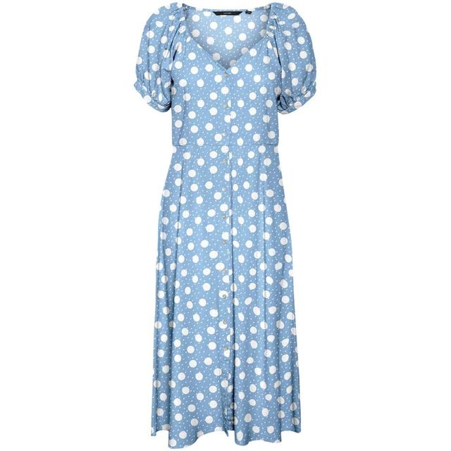 Midi sijonas moterims, Mėlyna, VMJESMILO S/S CALF SH