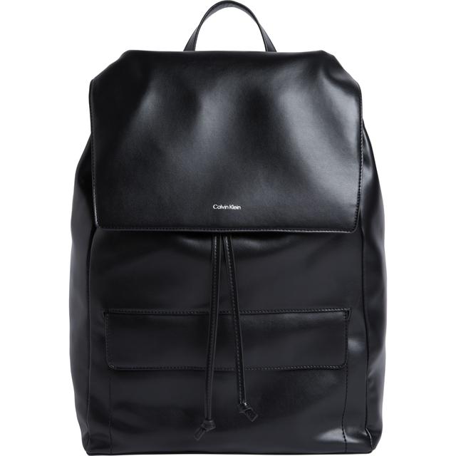 Kuprinė vyrams, Juoda, Sleek flap backpack