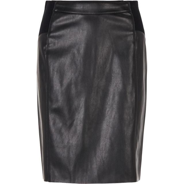 Mini sijonas moterims, Juoda, VMBUTTERSIA HW COATE