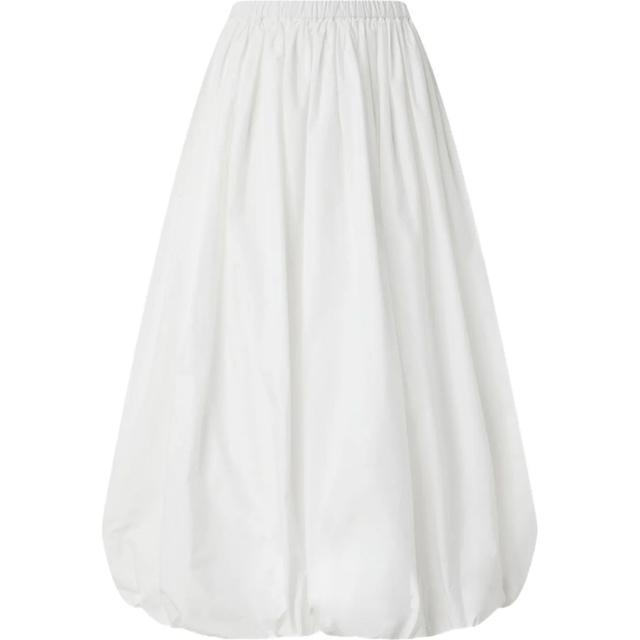 Midi sijonas moterims, Balta, Skirt