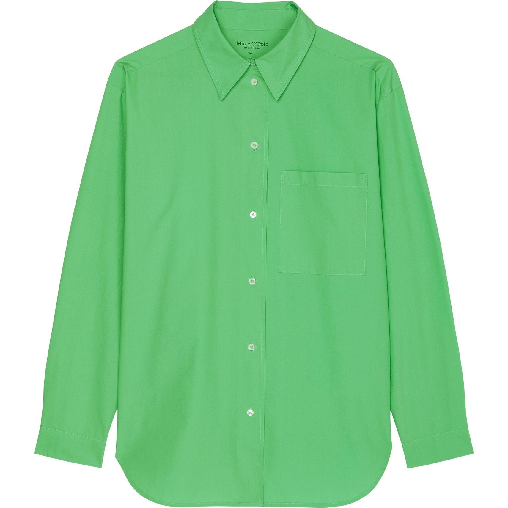 Marškiniai ilgomis rankovėmis moterims, Žalia